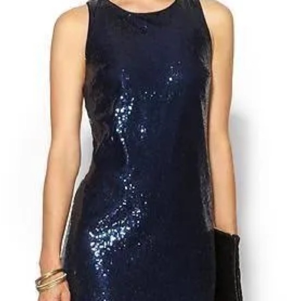 Piperlime Blue Sequin dress never worn with tags